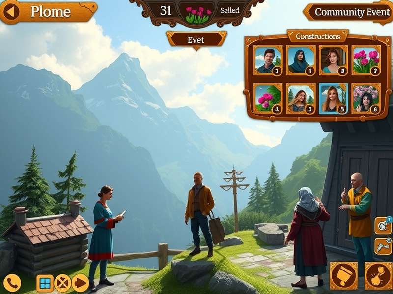 Darjeeling Hill Haven building interface showing construction options