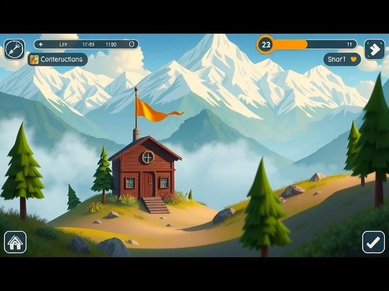 Darjeeling Hill Haven gameplay screenshot showing mountain landscape